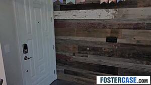 dad punishes cute foster stepdaughter for slutty clothes in bed!!