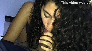 Eighteen-Year-Old Latina's Big Tits Oral Tease