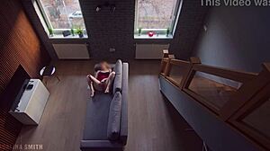 roomie caught me stroking now he watches 😏🔥