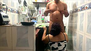 venezuelan married wife apartment cleaning seduction