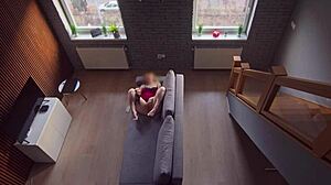 roomie caught me stroking now he watches 😏🔥