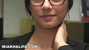 wanna see mia khalifa's shaved arab tits bounce slow?