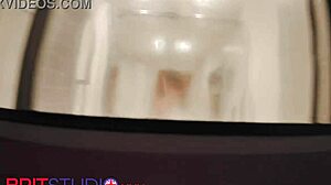 fuck, catch your chubby british neighbor flashing wet pussy in shower!