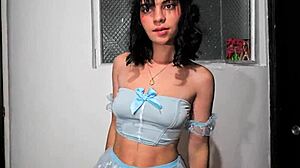 laura's princess miniskirt street tease turns into jopy77's creampie fuck