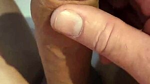 close-up handjob stroke on my monster cock right in the public parking lot 🚗💦😏