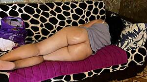 stepmom spreads on couch for stepson's big ass anal pounding