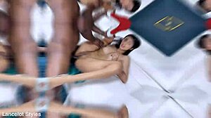 sexy colombian teen adali wood gaping ass interracial monster bbc anal