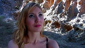 Adorable Mandy Sky Ditches Bikini For Cock!