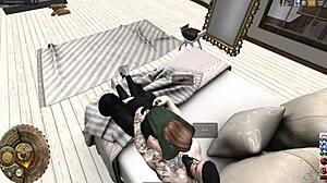 Nerd girl explores second life virtually