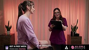 hey leana lovings 😍 vr massage turns hot with oiled tits n pussy french subs!! 