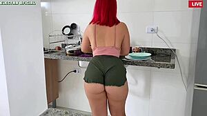 Brazilian prostitute's juicy ass outfit choice voyeur