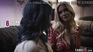 Landlady milf tempts teen tenant's wet panties