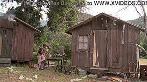 Amber Rayne Hannah West Kaci Star outdoor gangbang