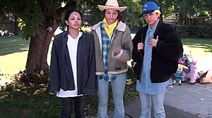 Adorable Mandy Sky Ditches Bikini For Cock!