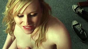 Flirty Babe Sucks For Massive Facial Bukkake Blast