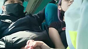 WOW! SEXY LATINA BLOWS BOYFRIEND HARD ON PUBLIC BUS FROM BOGOTA TO MEDELLIN!