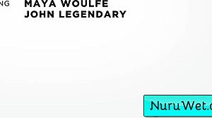 Maya Woulfe's Wet Nuru Massage Handjob Cumshot for Black Client