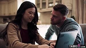 I heard milf slimthick vic fucking roommate seth while asian teen lulu chu watches