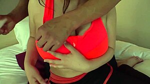 Japanese Busty Instructor Tit Grope