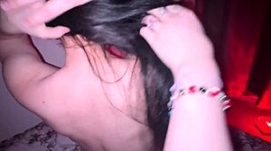 Lesbian stepsis punishes pretty tattooed friend with wet pussy licking garage session