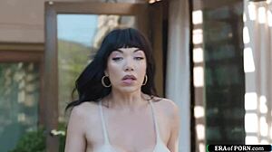 big tit latina milf caught masturbating pussy roommate licks!