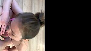 i swallow this teen's homemade pov cock cum in stockings