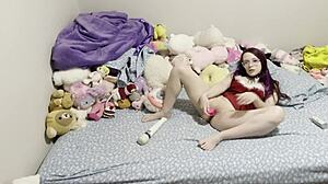 Stepdad's Big Cock Ruins Tiny Stepdaughter Christmas Orgasms