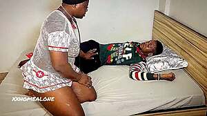 Thick ass black nurse rides massive street bbc