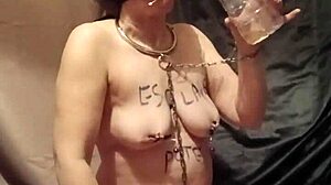 ESCLAVE AUTOSESSION WITH MOUTH SPREADER URO WHIPS!