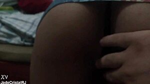 WOW! BRAZILIAN HOUSEWIFE FLASHES HUGE ASS IN HOMEMADE LINGERIE FETISH!