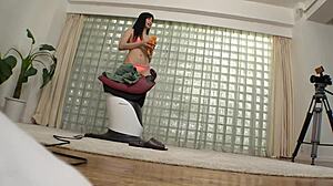 japanese model swimsuit trick turns hardcore fetish