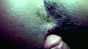 my tight ebony pussy takes huge cumshot!!