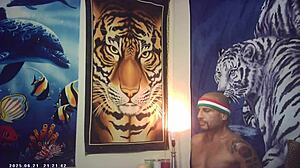 Maxxx Loadz pounds hot Asian pussy backstage at porn shoot.