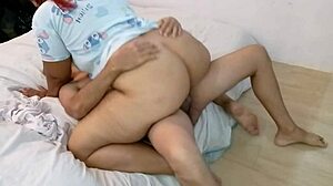 Curvy Stepmom's Big Ass Fucked Surprise in Fridge Raid