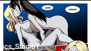 Vampire Seductress Rides Cowgirl on Massive Tits Transformation