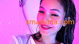 hey check out this cute asian teen stripping her big ass in the bathroom