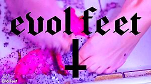 Does watching my bare toes crush juicy fruit make you throb?