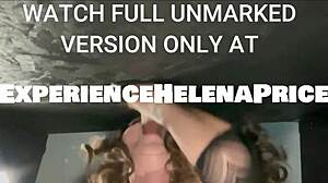 helenaprice's gloryhole cuckold date swallows interracial cum behind the scenes