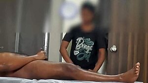 Spa Lady Freaks At Huge Customer Cock!