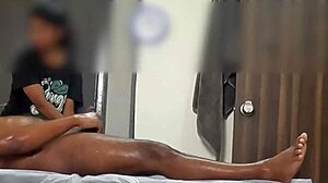 Spa Lady Freaks At Huge Customer Cock!
