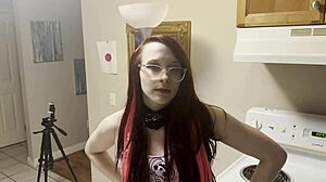 Horny stepdad catches late teen, fucks tight holes