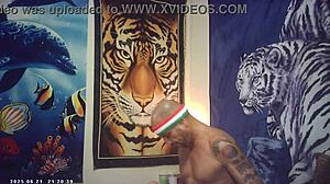 Maxxx Loadz pounds hot Asian pussy backstage at porn shoot.