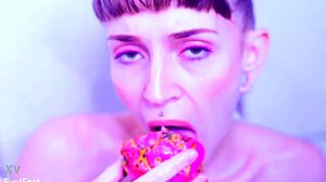 Does watching my bare toes crush juicy fruit make you throb?