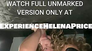 helenaprice's gloryhole cuckold date swallows interracial cum behind the scenes