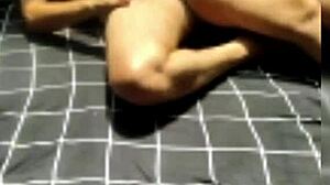 sexy naked webcam tease hides wild garage flashing with bad wolf28