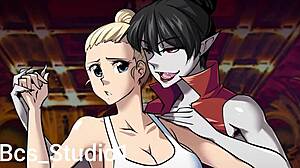 Vampire Seductress Rides Cowgirl on Massive Tits Transformation