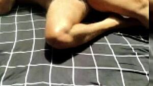 sexy naked webcam tease hides wild garage flashing with bad wolf28