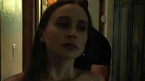 Lesbian roommates join hot threesome pussy licking ride