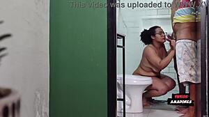 Chubby Brazilian Cougar Joins Rough Interracial Orgy For Doggystyle Pussy Pounding In Bathroom