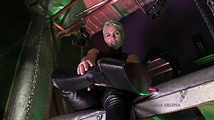 worship my leather thigh high boots like a good slave pov